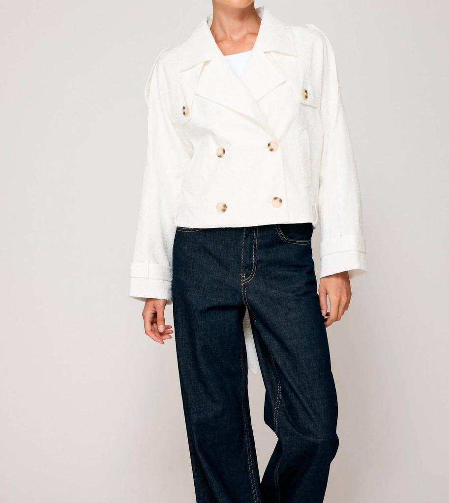 Line & Dot Line And Dot - Bendetta Crop Trench Jacket