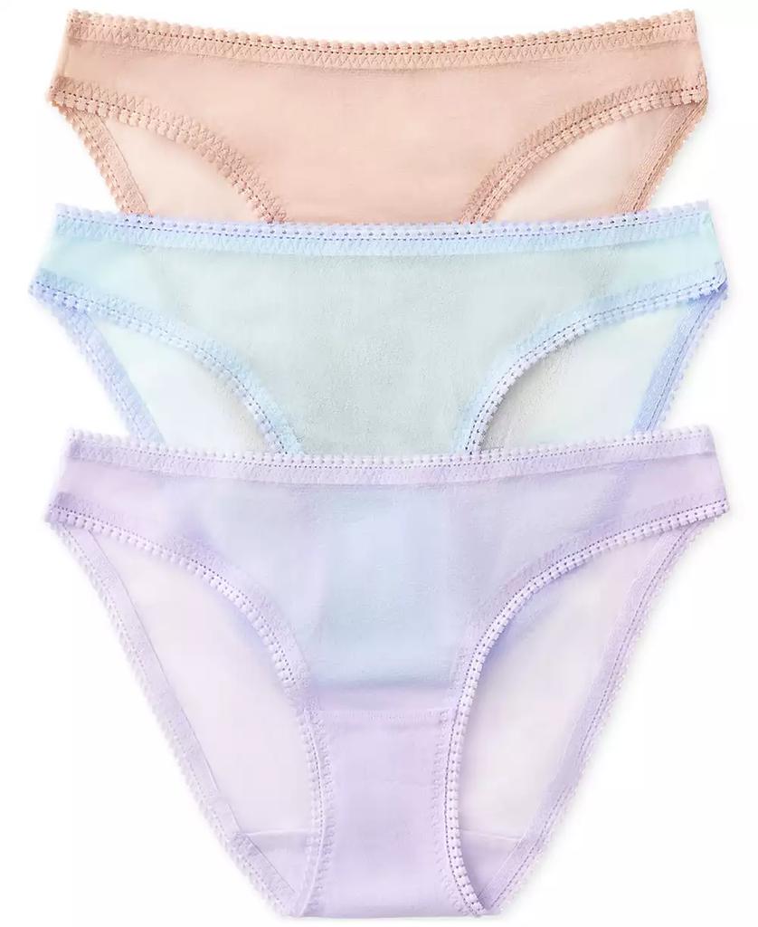 On Gossamer Women's 3-Pk. Mesh Hip Bikini Underwear 3202GB3