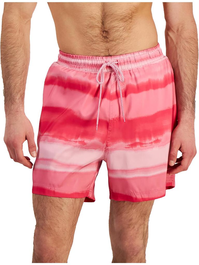 Club Room Mens Ombre Polyester Swim Trunks