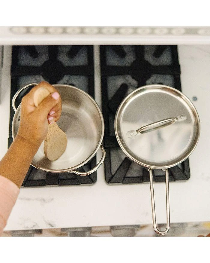 Melissa & Doug Stainless Steel Pots & Pans Play Set - Ages 3+ 6