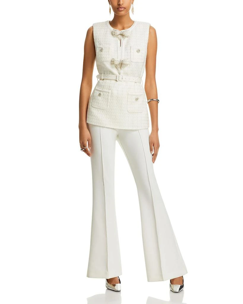 Self Portrait Bouclé Embellished Bow Jumpsuit 1