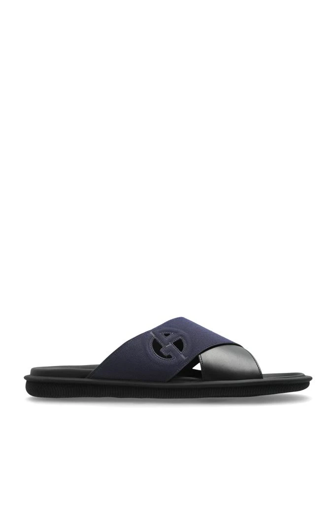 Giorgio Armani Black Flip-Flops Giorgio Armani Men main image 3