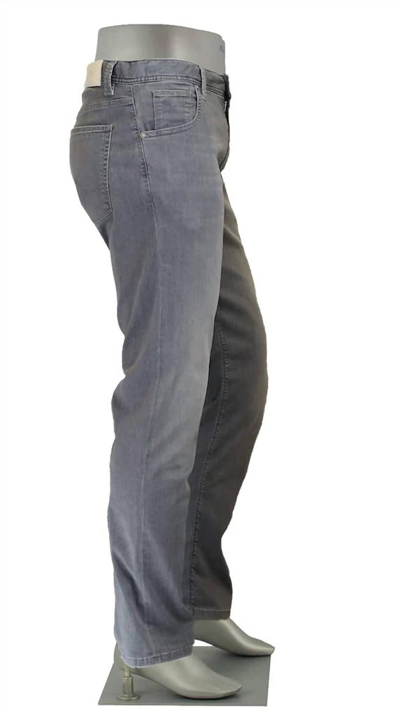 ALBERTO Men's Super Light Tencel Denim Jean In Grey