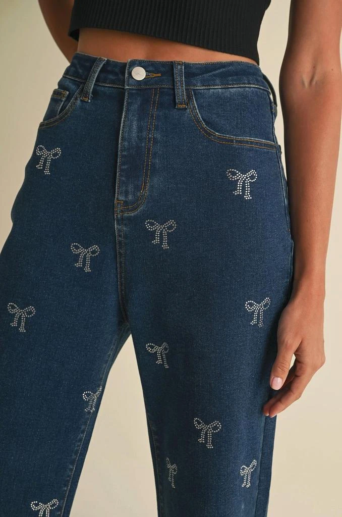ENDLESS BLU. Endless Blu. - Chic Bow Denim Jean 4
