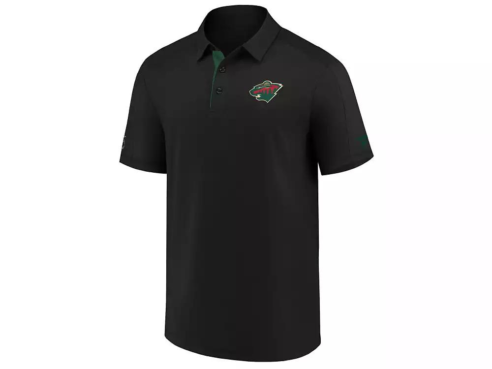 Majestic Minnesota Wild Men's Locker Room Performance Polo