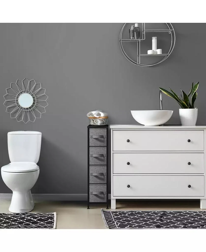 Sorbus Narrow 4 Drawers Dresser 7