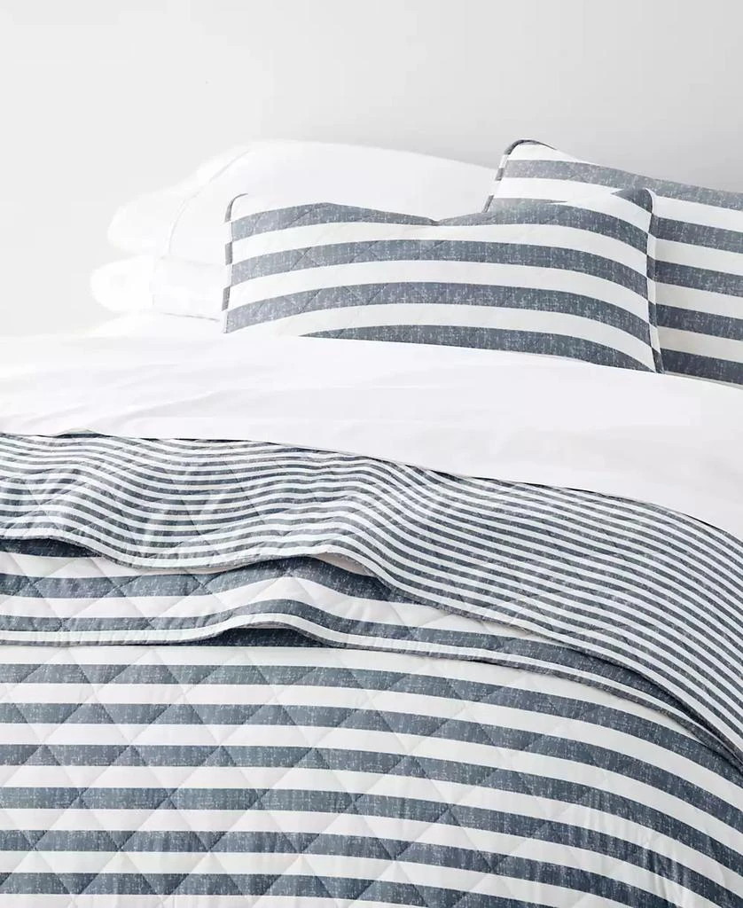IENJOY HOME Classic Stripe Reversible 3-Pc. Quilt Set 5
