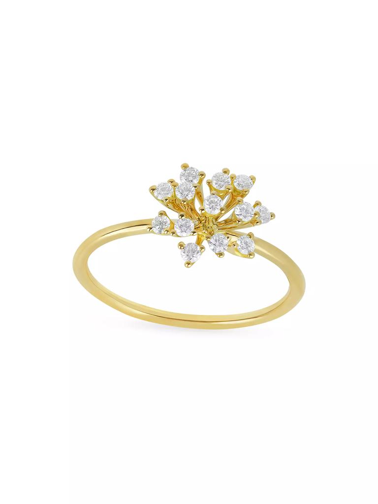 HUEB Luminus 18K Yellow Gold & 0.21 TCW Diamond Ring