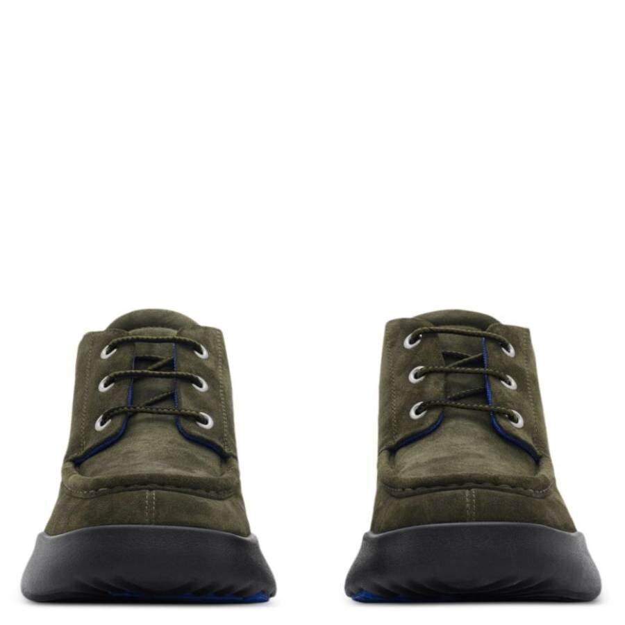 Burberry Square-Toe Suede Log Boots