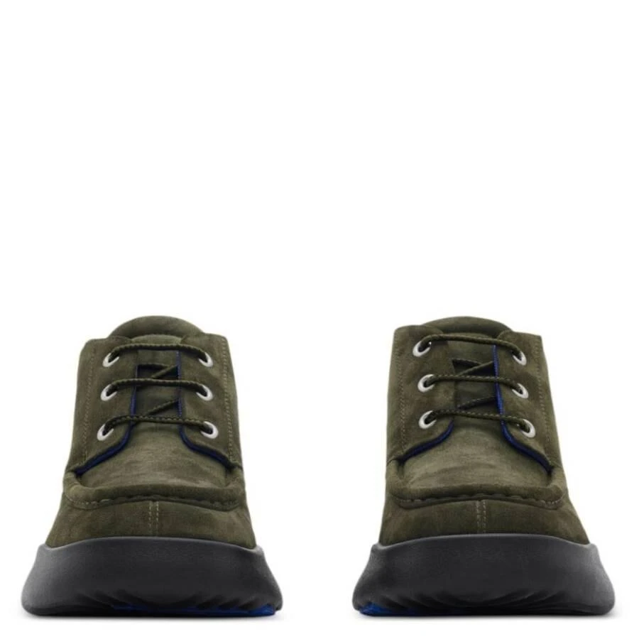 Burberry Square-Toe Suede Log Boots 2