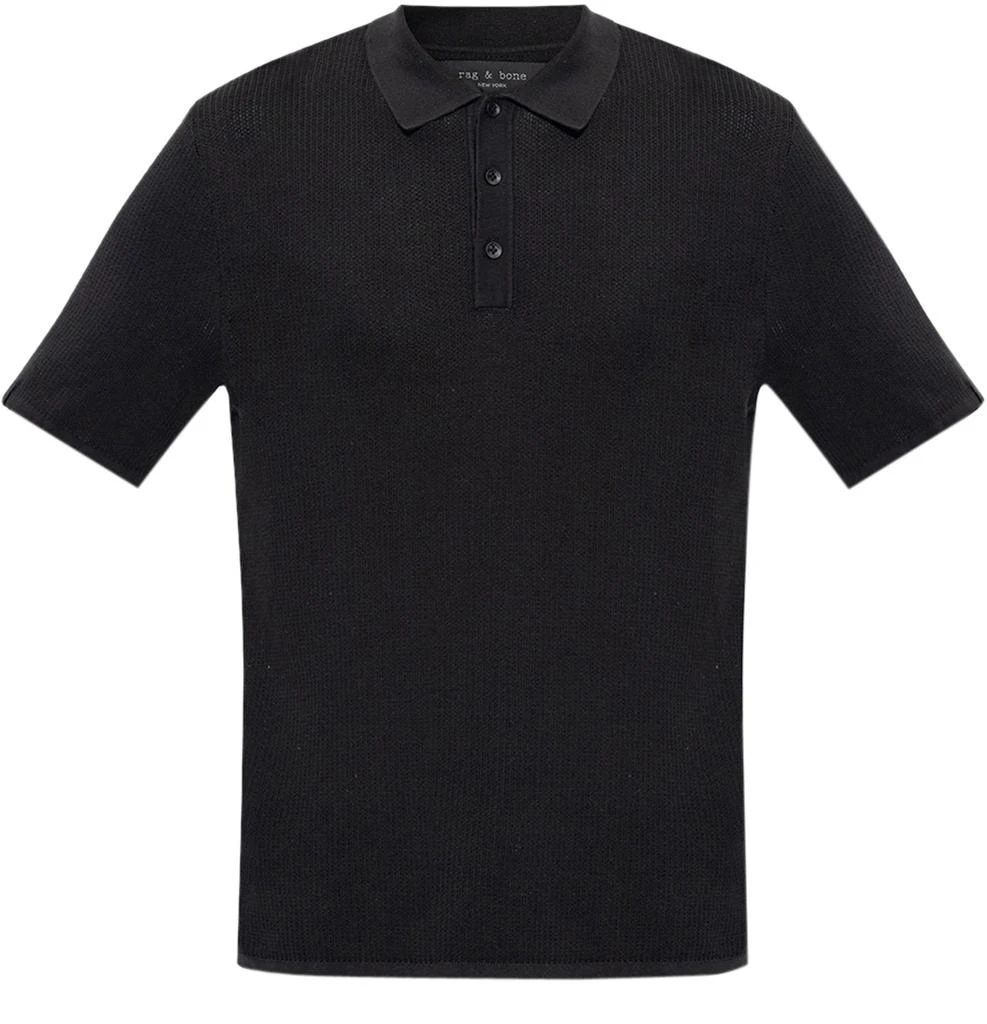 RAG & BONE Ribbed polo shirt 1