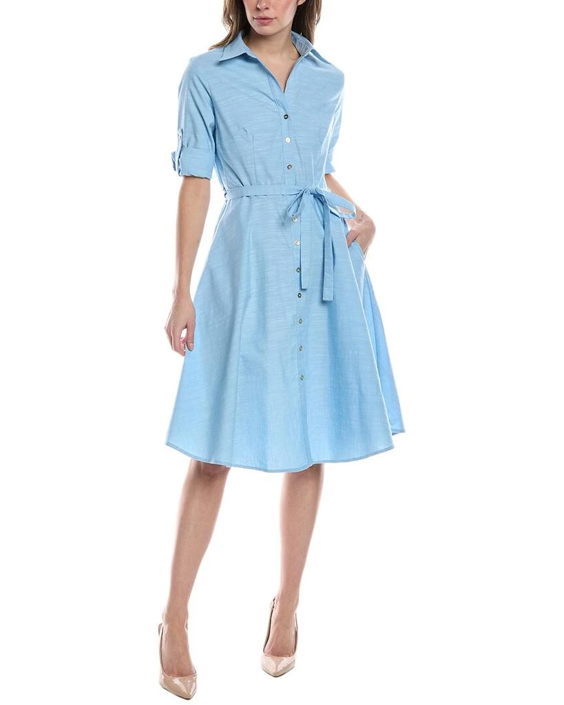 a line dress casual midi Zeagoo Midi A Line Dress Short Sleeve Casual Flowy T main image 1