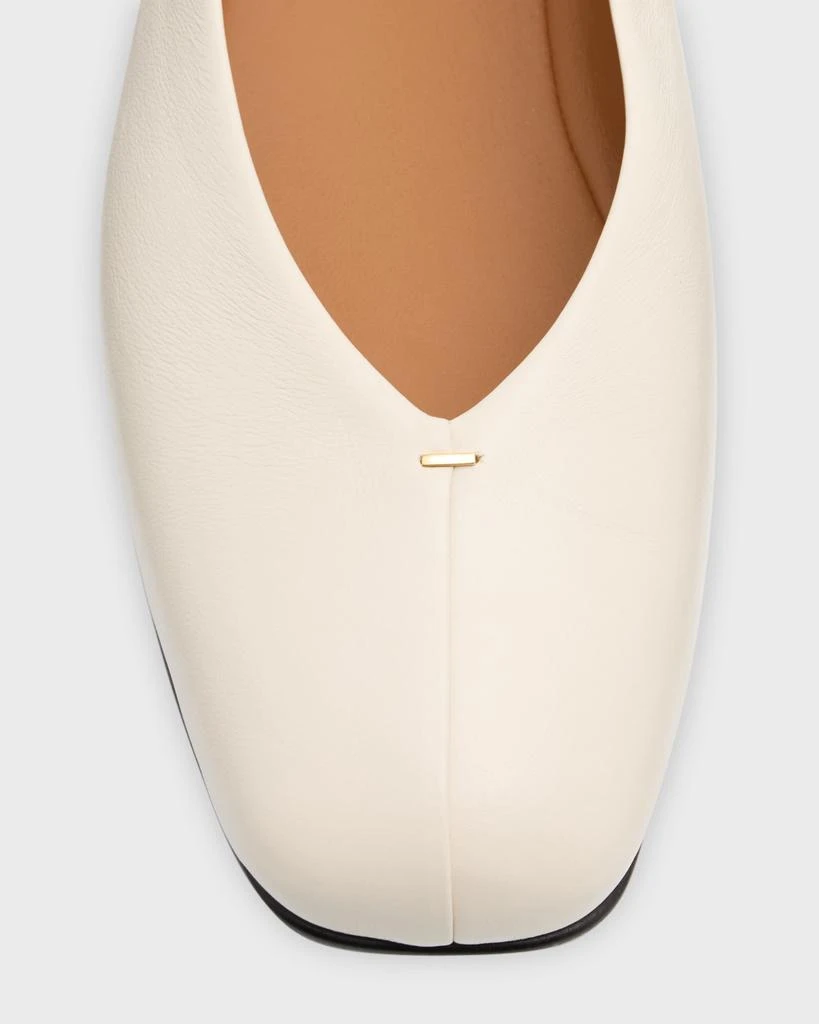 The Row Eva Leather Ballerina Flats 6