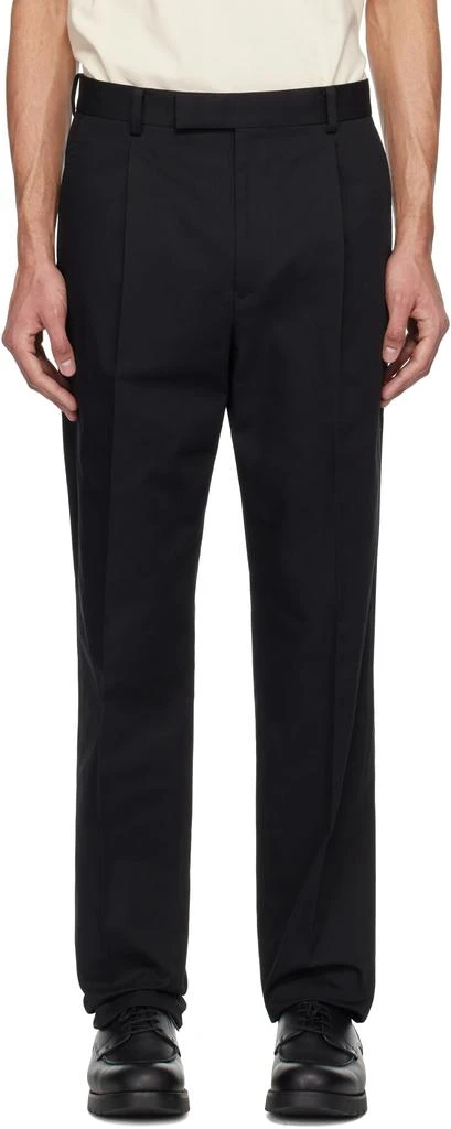 Wacko Maria Black Pleated Trousers 1