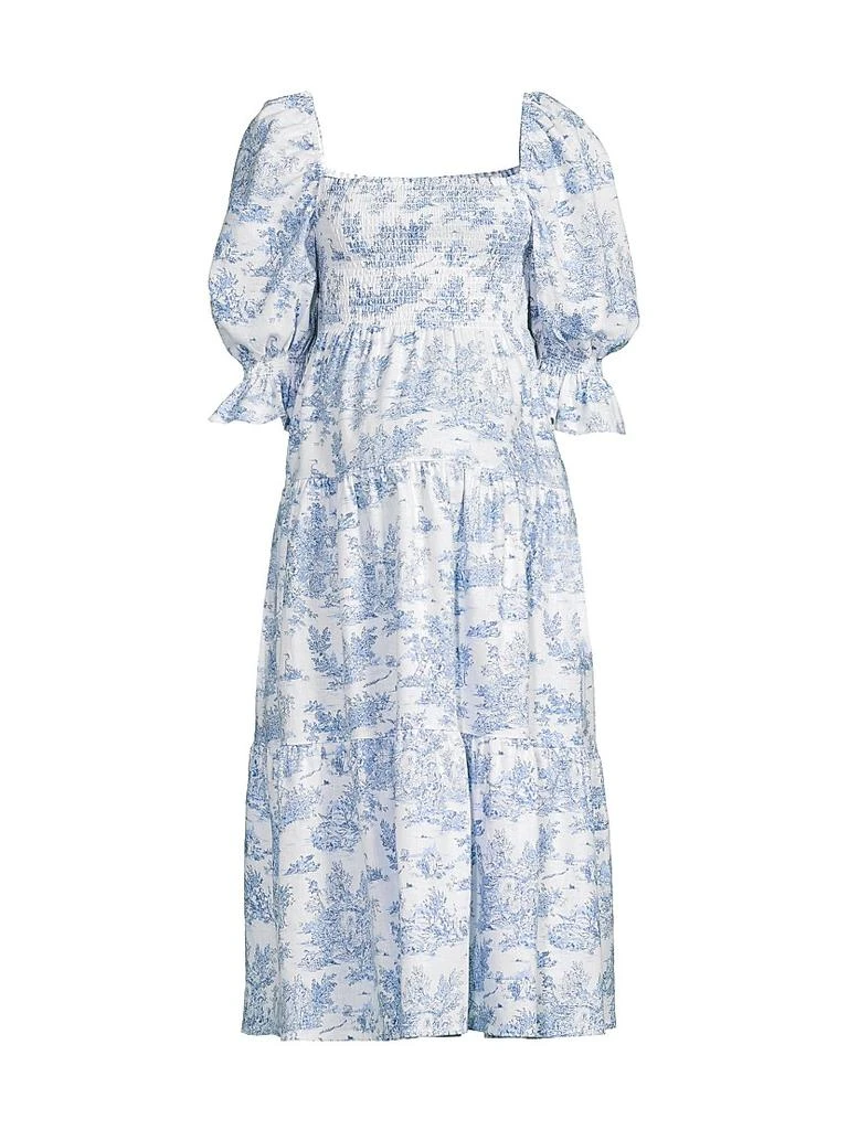 Nothing Fits But Kiko Toile Print Smocked Dress - Dresses & Skirts -  BeyondStyle