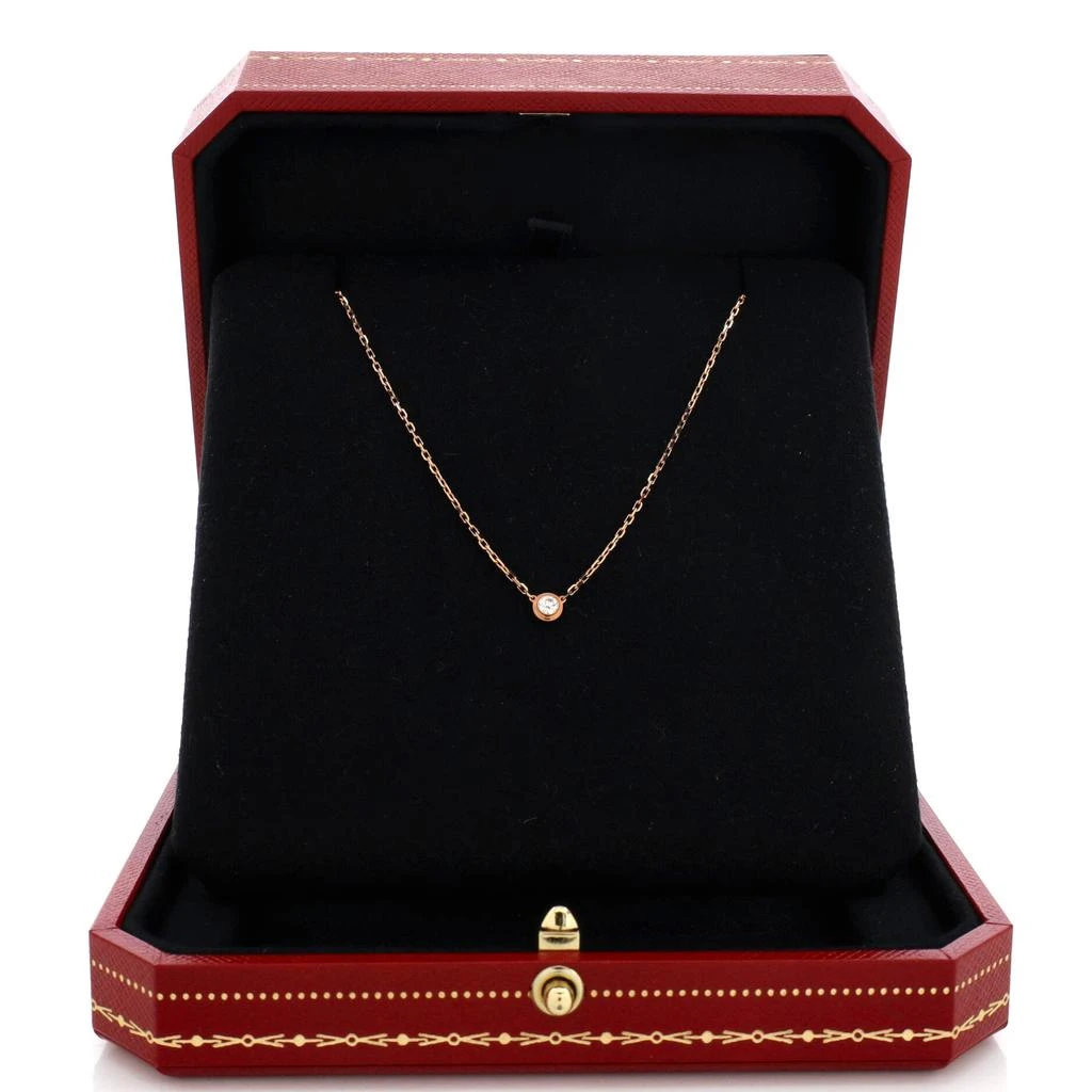Cartier D'Amour Pendant Necklace 18K Rose Gold with Diamond Small 2
