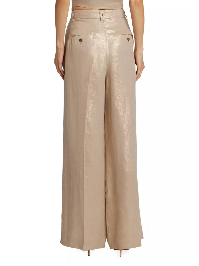 Marella Stiria Linen Wide-Leg Pants 5