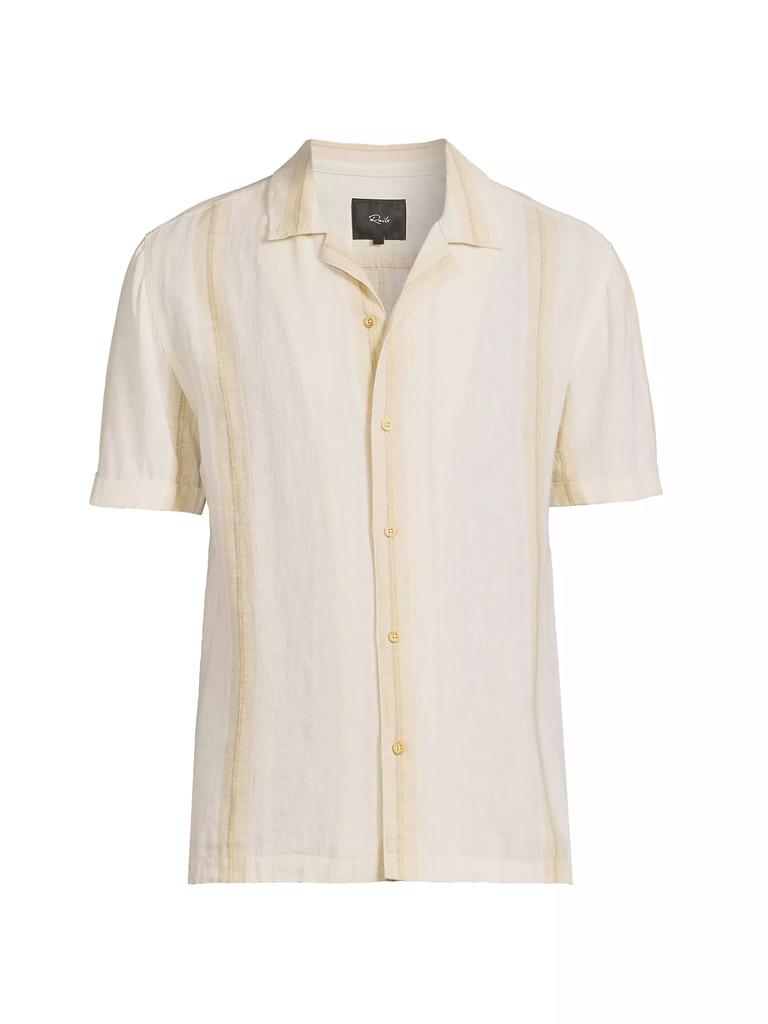 Rails Amalfi Striped Linen-Blend Camp Shirt