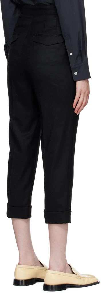 Nothing Written Black Rolled Trousers 3