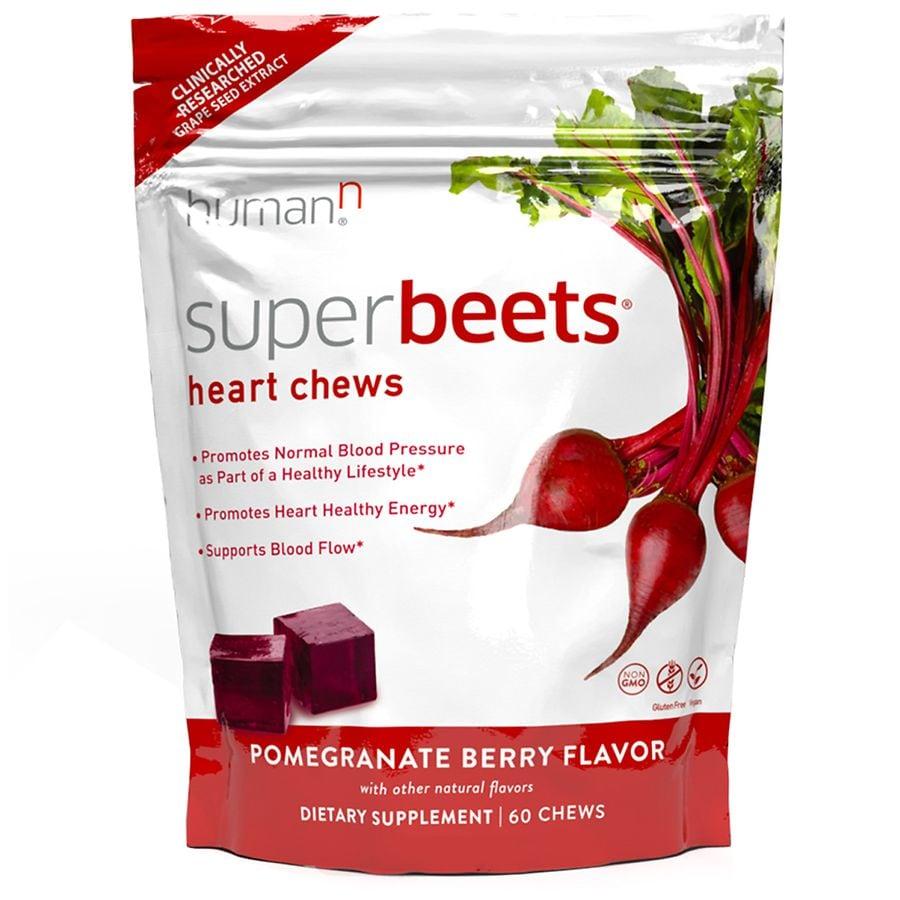 HumanN Superbeets Heart Chews Pomegranate Berry