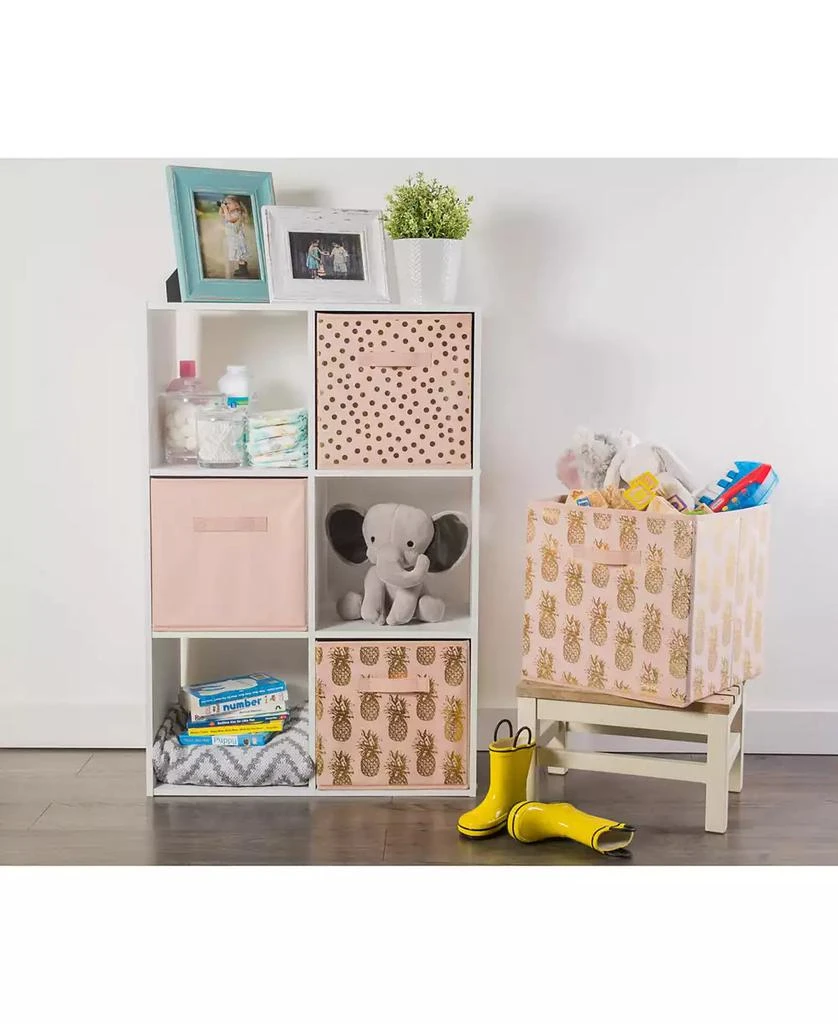Design Imports Non-woven Polyester Cube Dots Millennial Square Set of 2 7