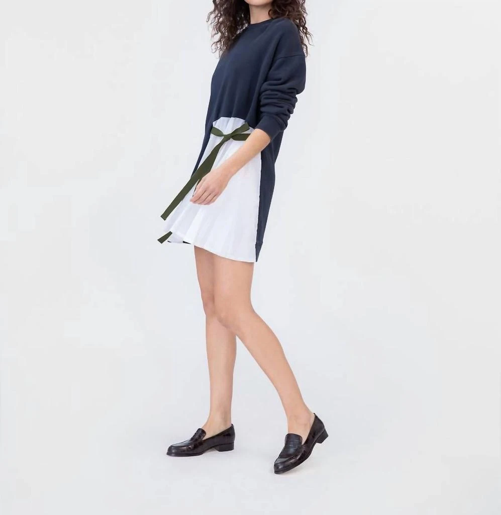 Tanya Taylor Callie Dress In Maritime Blue/white 2