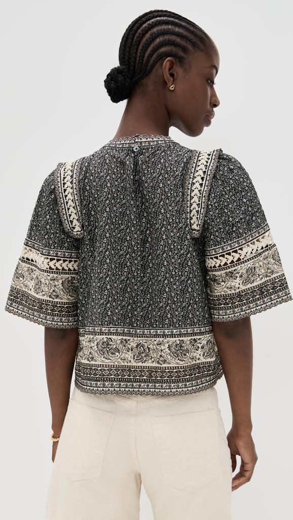 Sea Palma Print Top