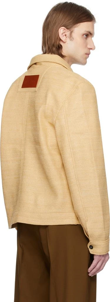 CMMN SWDN Beige Shelby Raffia Jacket 3