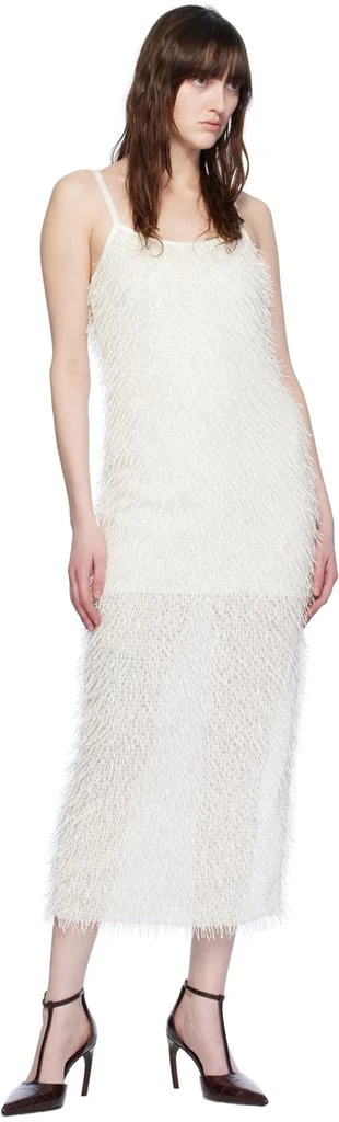 Elleme Off-White Fringe Midi Dress 4