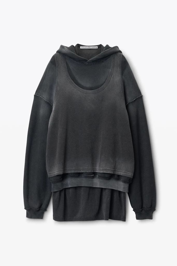 Alexander Wang oversize triple-layer unisex hoodie in cotton 2