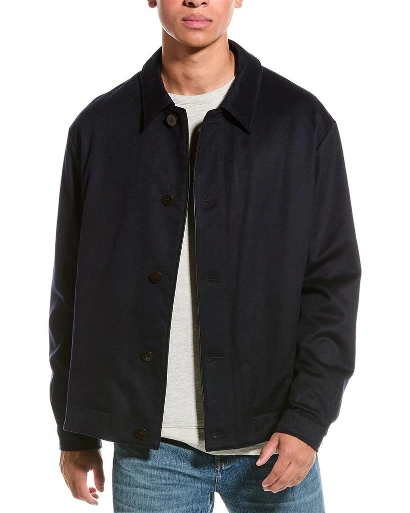 Bogner Marco Leather-Trim Cashmere Jacket 1