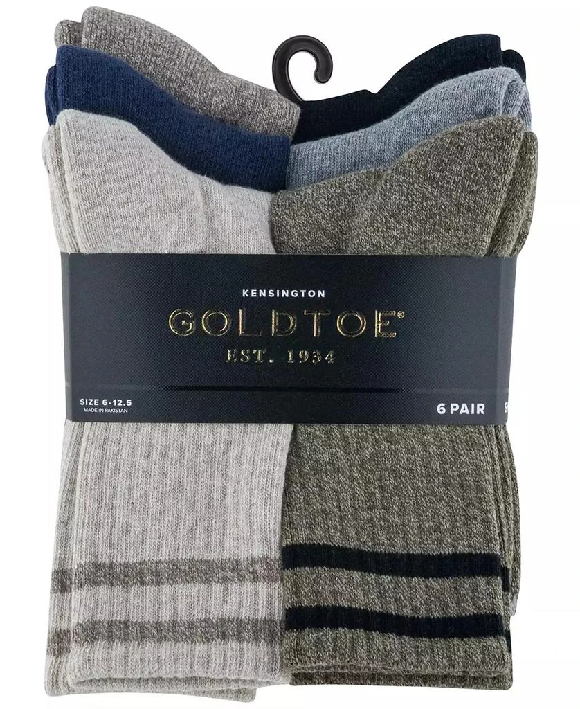 Gold Toe Men
s 6-Pack Kensington Reinforced Toe Short Crew Socks 3