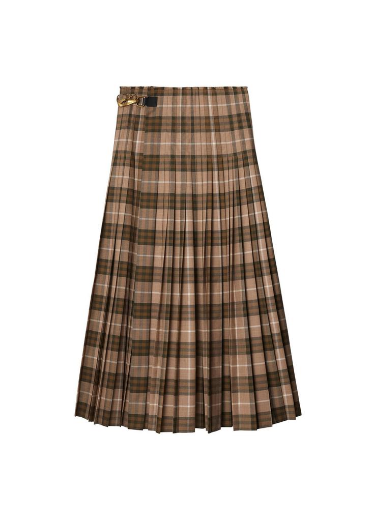 Burberry Check Wool-Blend Knit Maxi Skirt - Dresses & Skirts