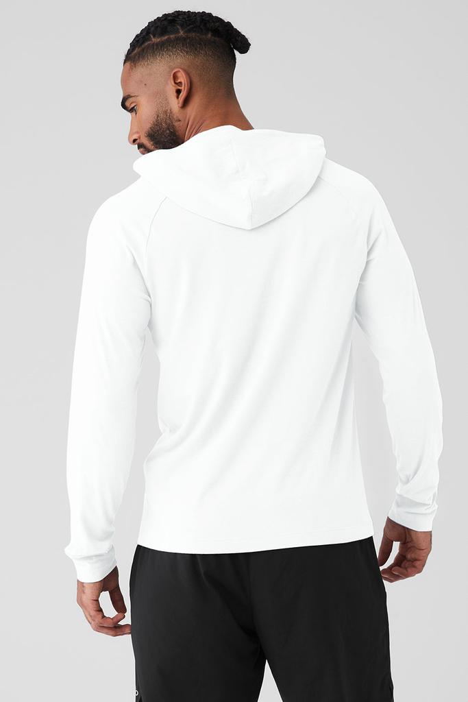 Alo Yoga Core Hooded Runner - White