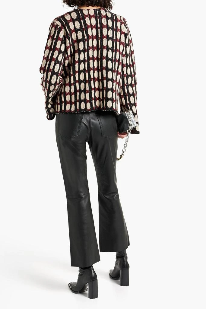 SLVRLAKE Frankie leather kick-flare pants 3
