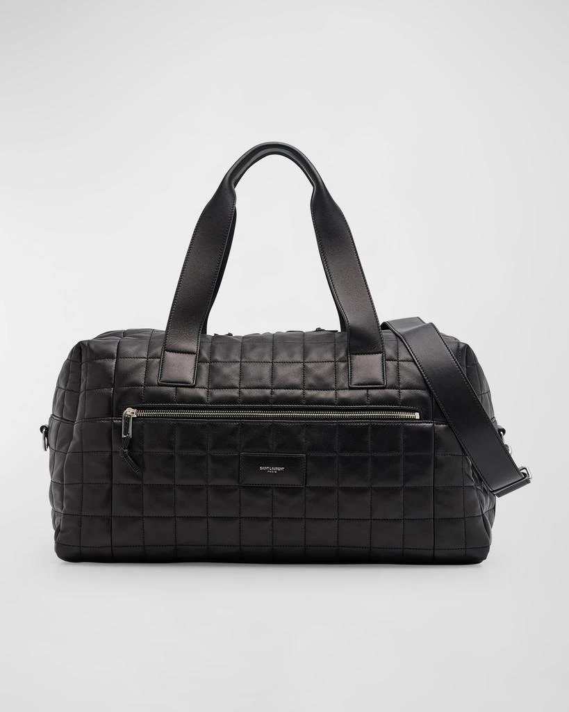 Yves Saint Laurent Men's Nuxx Quilted Leather Duffel Bag 1
