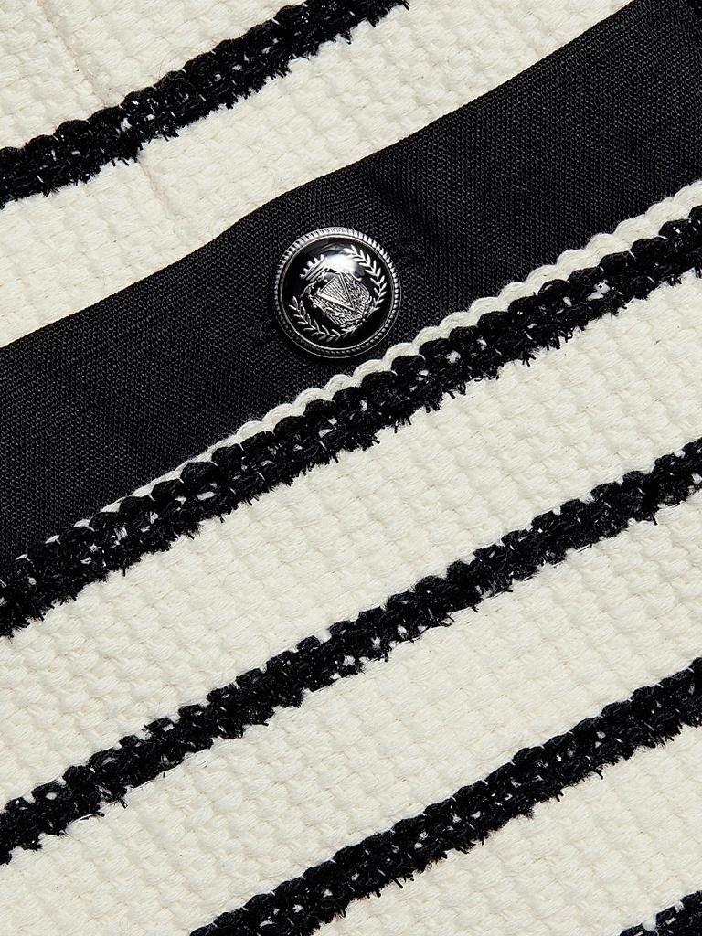 VERONICA BEARD Gershwin Striped Knit Shorts 7