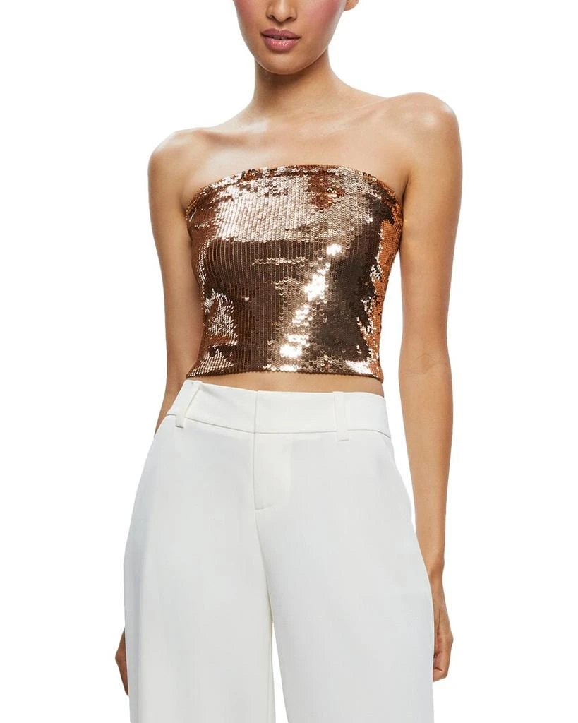 Alice + Olivia Vivi Sequin Top 1
