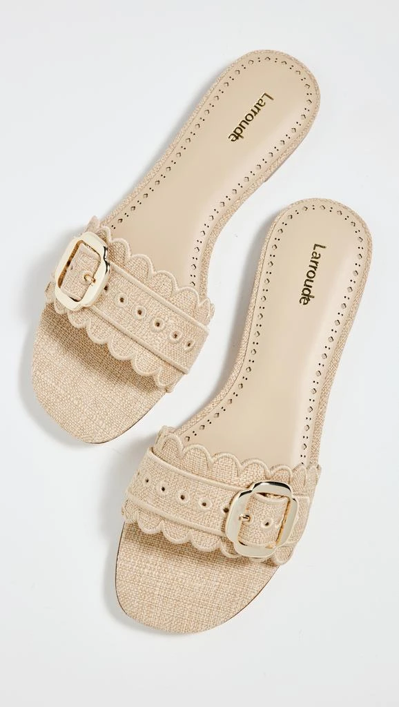 Larroude Ivy Broderie Slides 5