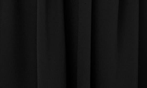 Love by Design Melissa Plunge Neck Chiffon Fit & Flare Dress