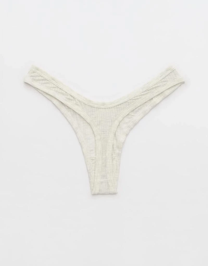 Aerie Superchill Modal Rib Thong Underwear 2