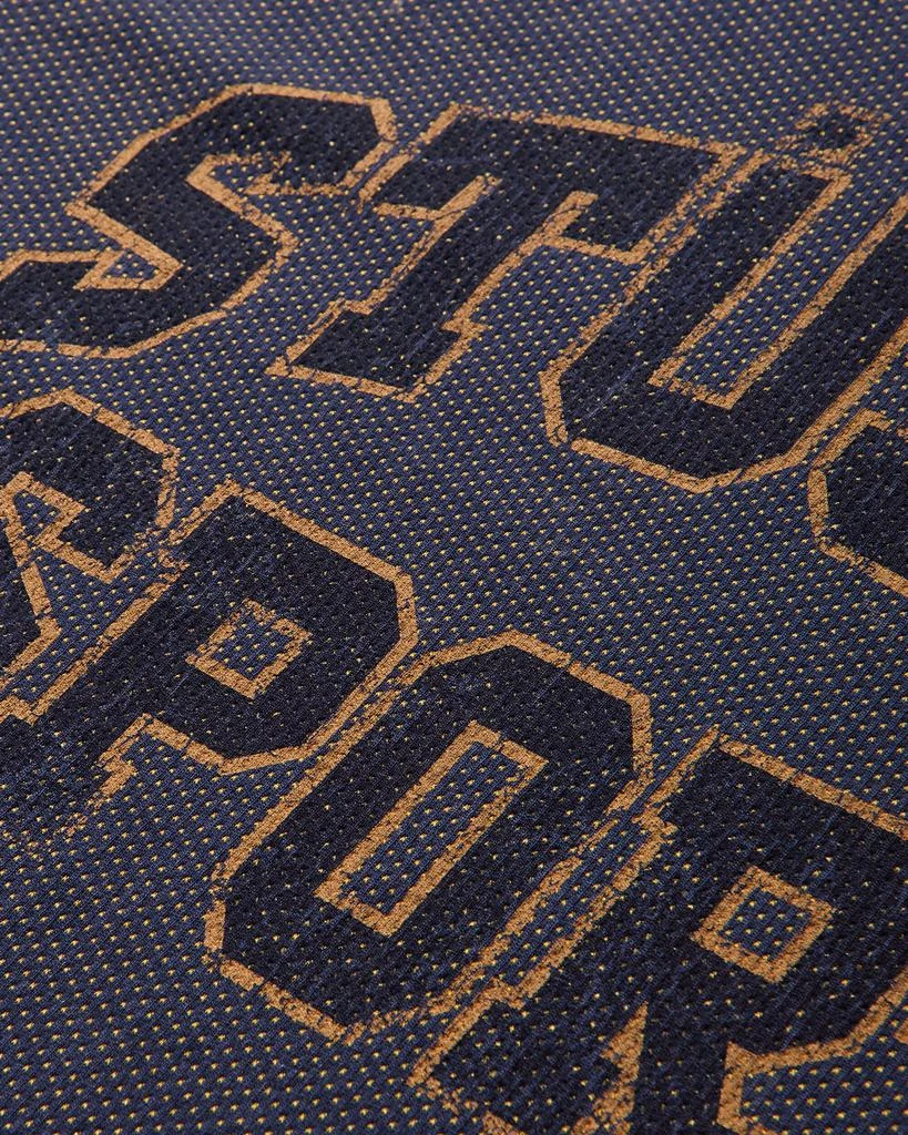 STUSSY Men's 2 Tone Cotton Mesh Longsleeve T-Shirt Navy 3