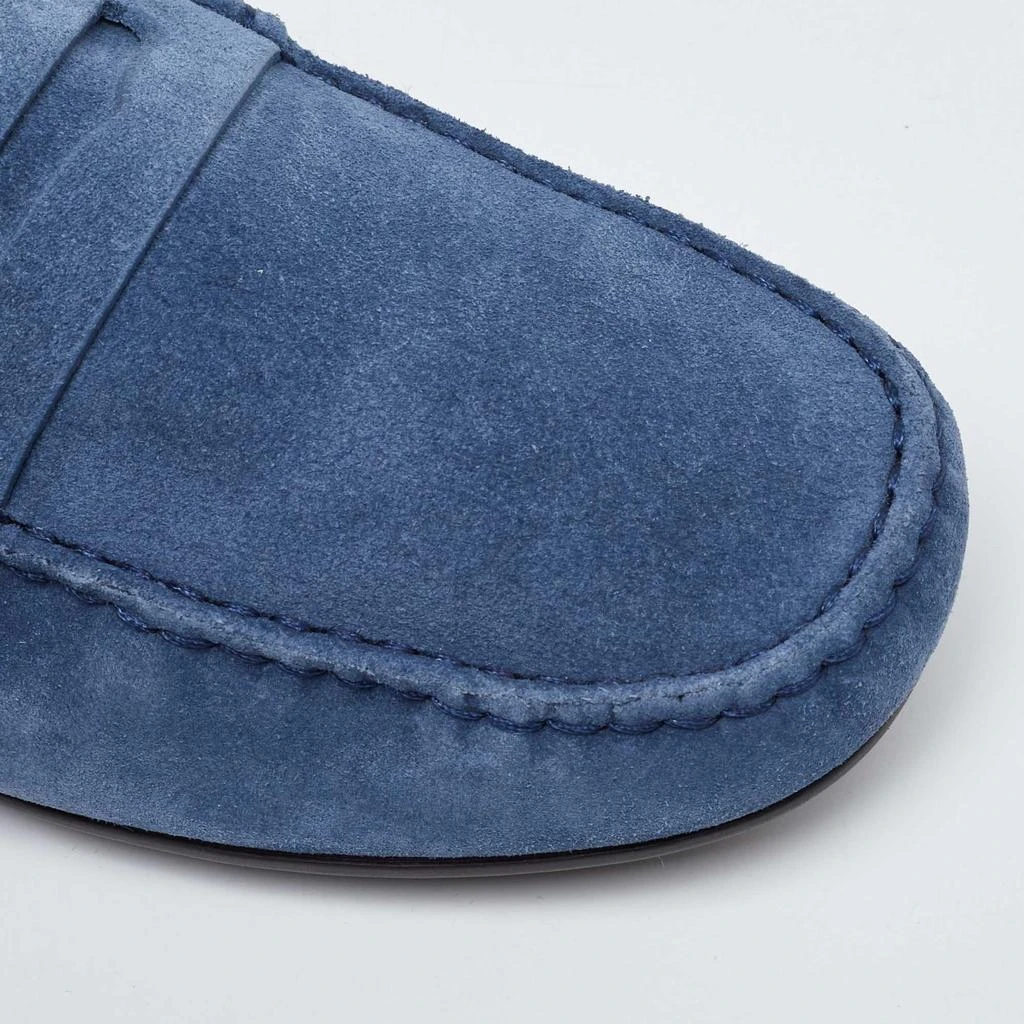 Gucci Gucci Blue Suede Web Trim Penny Loafers Size 41.5 8