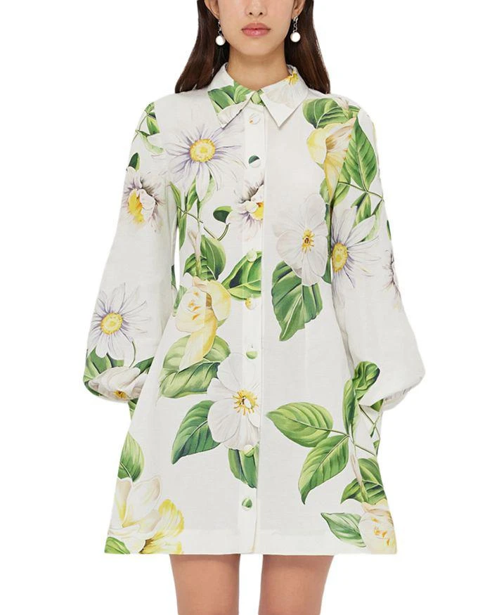 LEO LIN Luminous Linen Blend Mini Dress - Joie Snow - 14 AUS/ 10 US LEO LIN Luminous Linen Blend Mini Dress - Joie Snow - 14 AUS/ 10 US