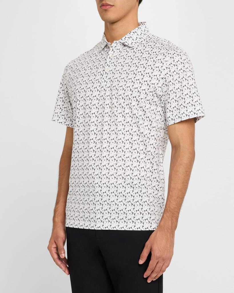 BUGATCHI Men's OoohCotton Victor Cocktail-Print Polo Shirt 4