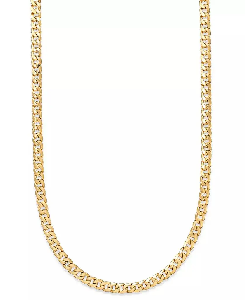 Macy's Cuban Link Chain Necklace 22" (7mm) in 14k Gold