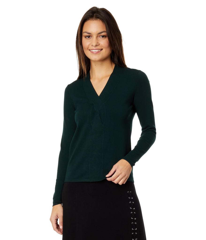Elliott Lauren Marella Fitted Sweater w/ Twist Detail
