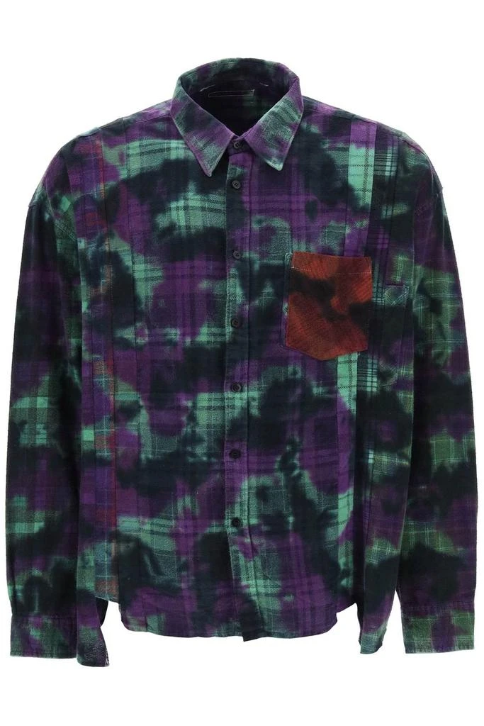 Needles Needles 7 Cuts Wide Uneven Dyed Patchwork Shirt 1