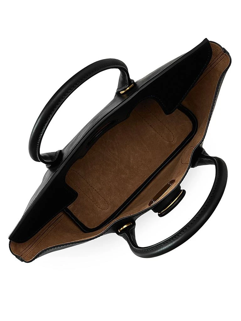 Ralph Lauren East-West Leather Satchel 4