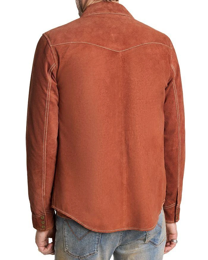 John Varvatos Mason Leather Western Shirt Jacket 3